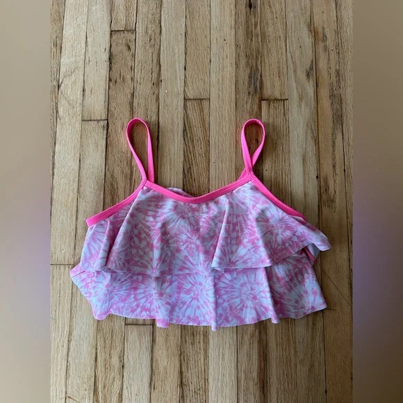 Joe Fresh Pink and White Swimsuit - Picture 3 of 10